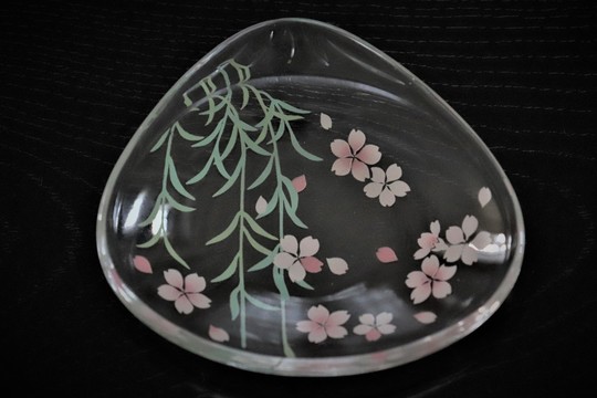 青山硝子　羽衣まな板皿　8個まとめて　ガラス食器　盛台　盛付皿　和食器 青山硝子 羽衣まな板皿 8個まとめて ガラス食器 盛台 盛付皿 和食器