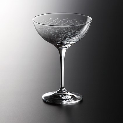 エッチング動物デザイン カクテルグラス エッチング動物デザイン カクテルグラス